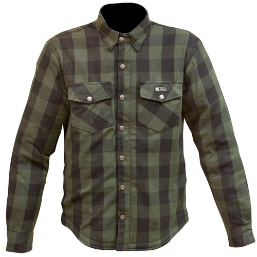 Merlin Axe Green Textile Flannel Jacket [Size:SM]