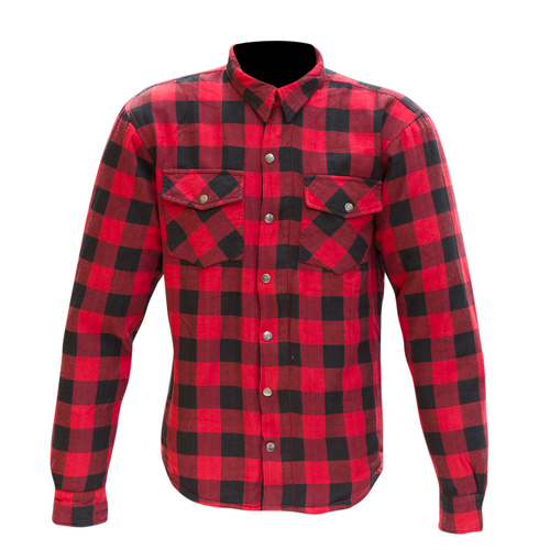 Merlin Axe Red Textile Flannel Jacket [Size:SM]