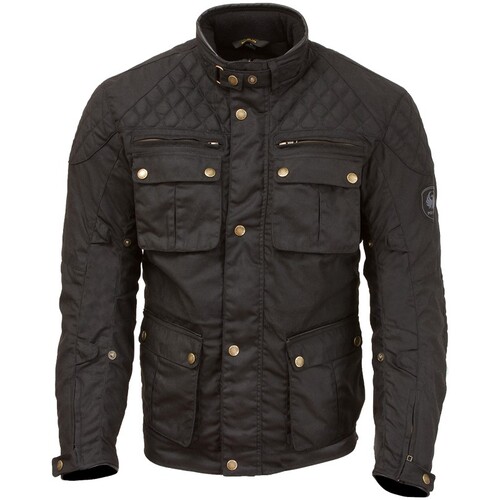 Merlin Edale D3O Black Wax Cotton Jacket [Size:SM]