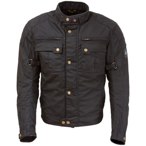 Merlin Perton D3O Black Wax Cotton Jacket [Size:SM]