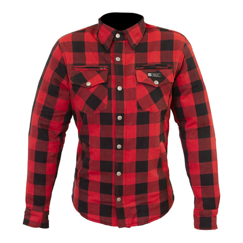 Merlin Madison Red Womens Textile Flannel Jacket [Size:XS]