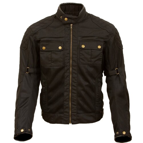 Merlin Shenstone Black Textile Jacket [Size:SM]