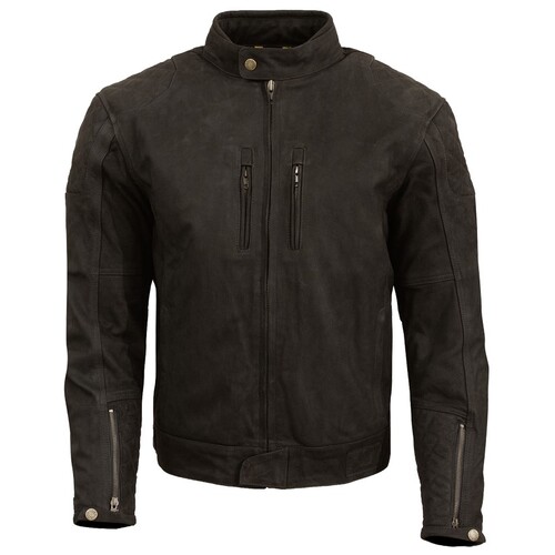 Merlin Stockton D3O Black Leather Jacket [Size:SM]