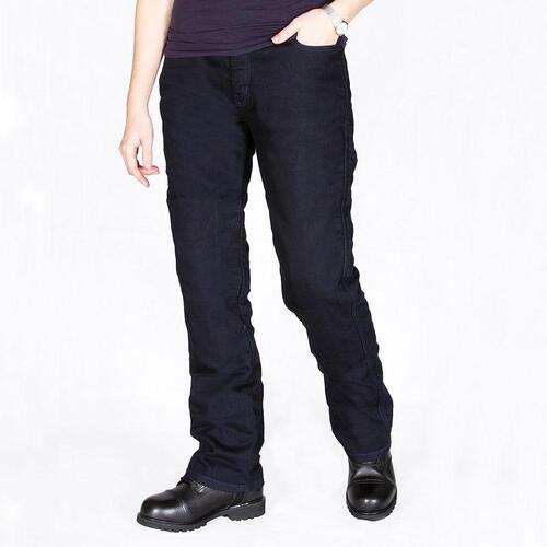 Merlin Mere D3O Regular Fit Dark Navy Blue Womens Denim Jeans [Size:8]