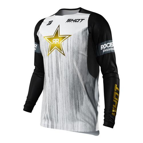Shot Contact Limited Edition Rockstar 2022 White Jersey [Size:SM]