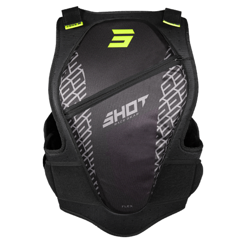 Shot Flex Black/Yellow Kids Chest Protector [Size:SM/MD]