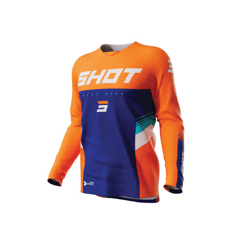 Shot Contact Tracer Neon Orange Jersey [Size:XS]