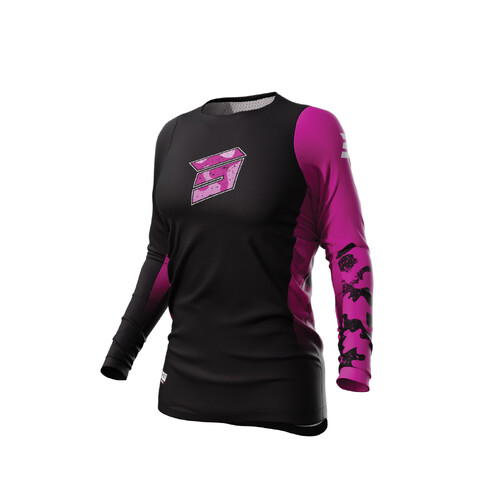 Shot Contact Shelly Pink Womens Jersey [Size:SM]