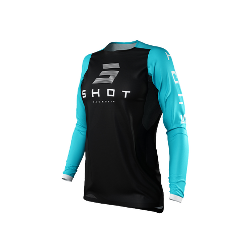 Shot Contact Shelly Turquoise Womens Jersey [Size:XS]