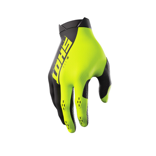 Shot Lite Neon Yellow Gloves [Size:SM]
