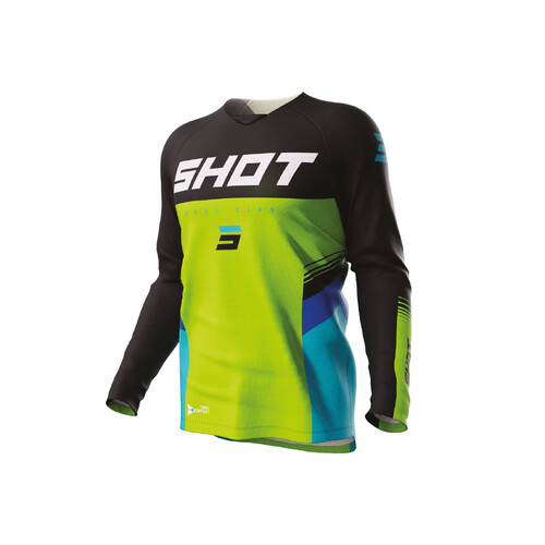 Shot Raw Tracer Green Kids Jersey [Size:MD]