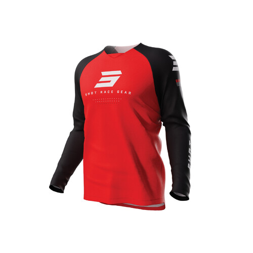 Shot Raw Escape Red Kids Jersey [Size:XS]