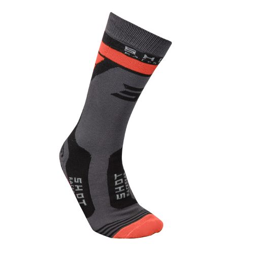 Shot Race 2.0 Neon Orange Socks [Size:39-42]