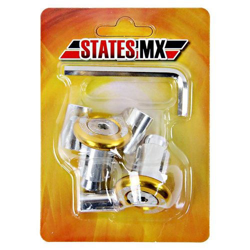 States MX 70-CAP-29G Universal Bar Ends Gold