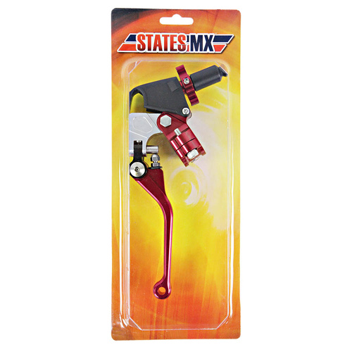 States MX 70-FFP-298R Fold & Flex Universal Clutch & Lever Perch Assembly Red
