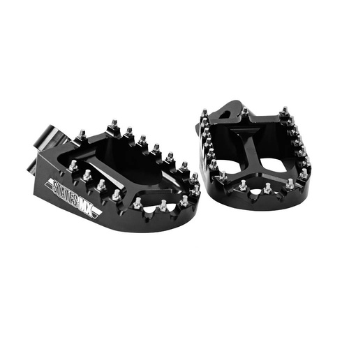 States MX 70-FP1-511K Alloy S2 Off Road Footpegs Black for all Yamaha 85-450 99-17/Gas Gas 00-12