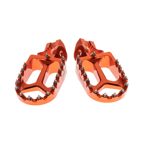 States MX 70-FP5-511E Alloy S2 Off Road Footpegs Orange for all KTM 50-530 SX/EXC 16-Up/Husqvarna 85-501 16-Up