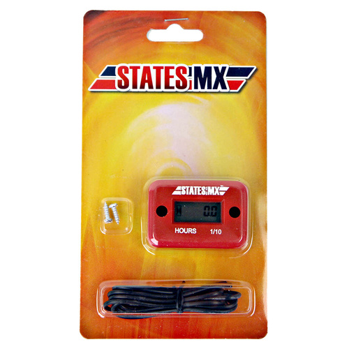 States MX 70-HM1-R Universal Hour Meter Red