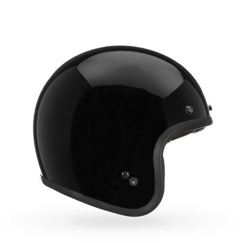 Bell Custom 500 Solid Gloss Black Helmet [Size:XS]