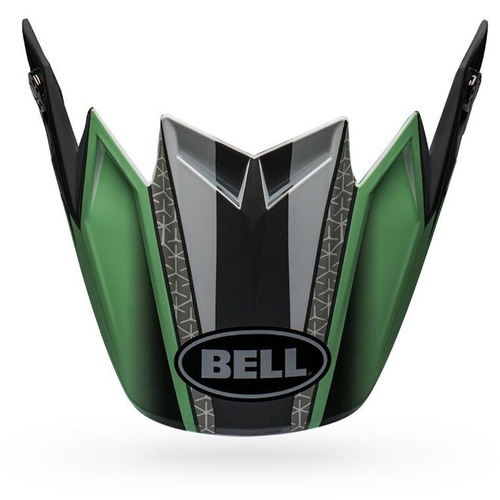 Bell Replacement Peak Hound Green/White/Black for Moto-9 Flex Helmets