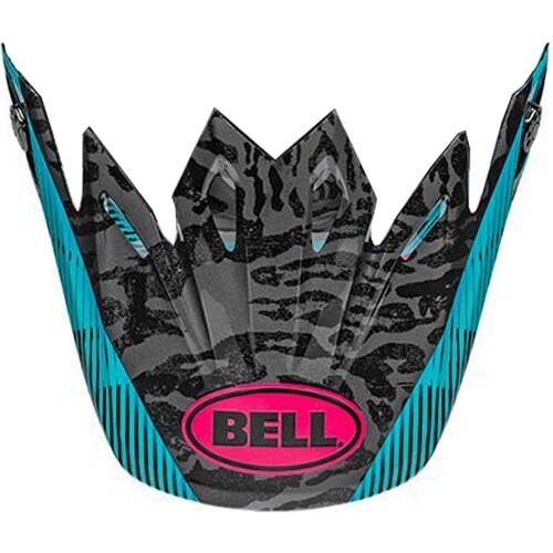 Bell Replacement Peak Chief Matte/Gloss Black/Pink/Blue for Moto-9 MIPS Helmets