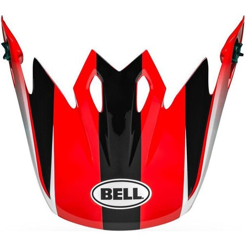 Bell Replacement Peak Dash Red/Black for MX-9 Helmets