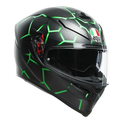 AGV K5 S Vulcanum Green Helmet [Size:SM]