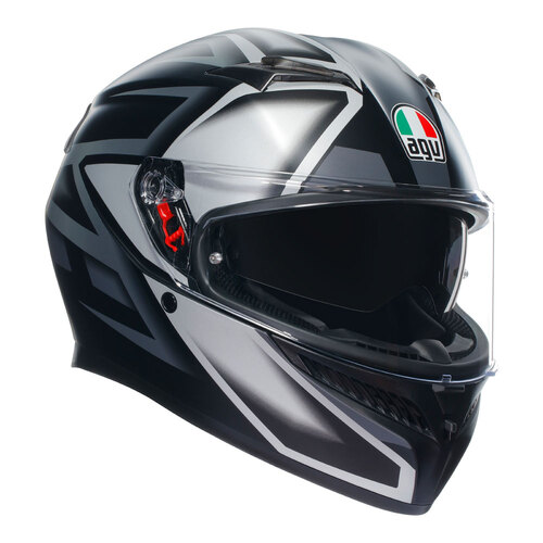 AGV K3 Compound Matte Black/Grey Helmet [Size:XS]