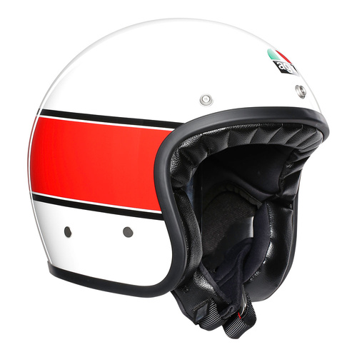 AGV X70 Mino 73 White/Red Helmet [Size:XS]