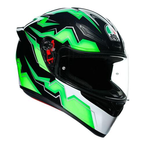 AGV K1 Kripton Black/Green Helmet [Size:SM]