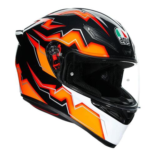 AGV K1 Kripton Black/Orange Helmet [Size:SM]