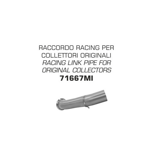 Arrow 71667MI Link Pipe for Original Collectors for KTM RC 125 17-20/RC 390 17-20
