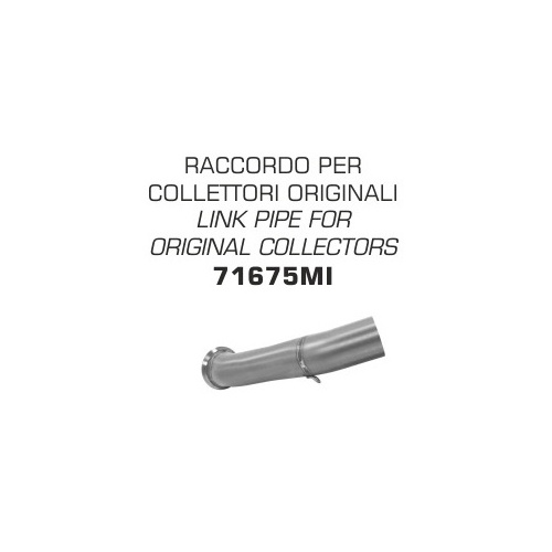 Arrow 71675MI Link Pipe for Original Collectors for KTM RC 125 17-20/RC 390 17-20