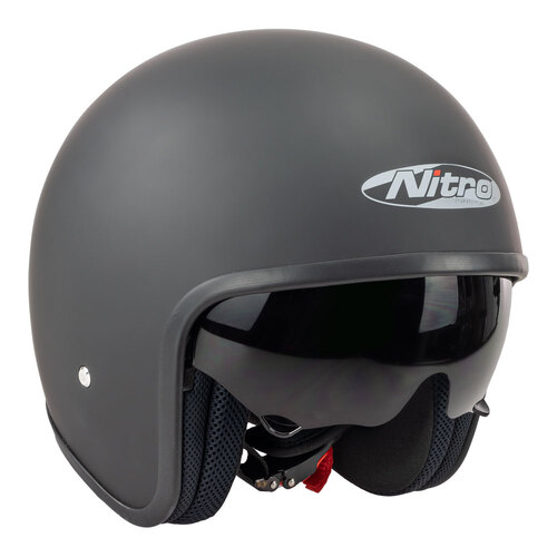 Nitro X606V Satin Black Helmet [Size:XS]