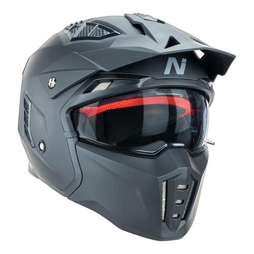Nitro NZ302 Commando Matte Black Helmet [Size:SM]
