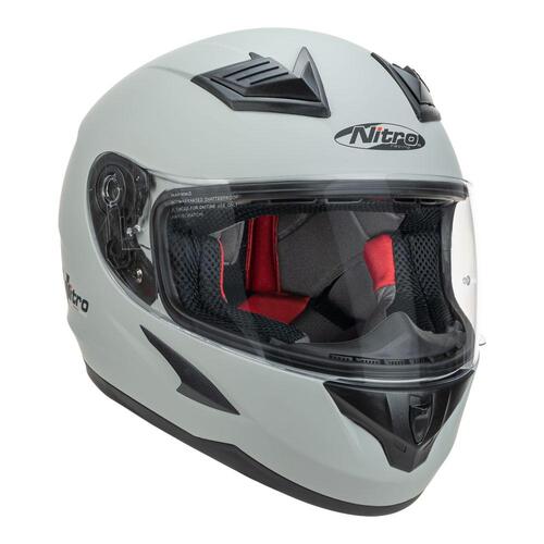 Nitro N2400 Uno Satin Titanium Helmet [Size:XS]