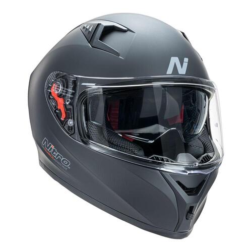 Nitro N501 Matte Black Helmet [Size:XS]