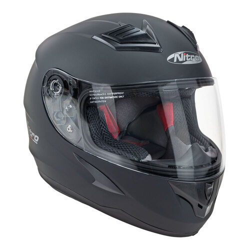 Nitro N2300 Satin Black Youth Helmet [Size:SM]
