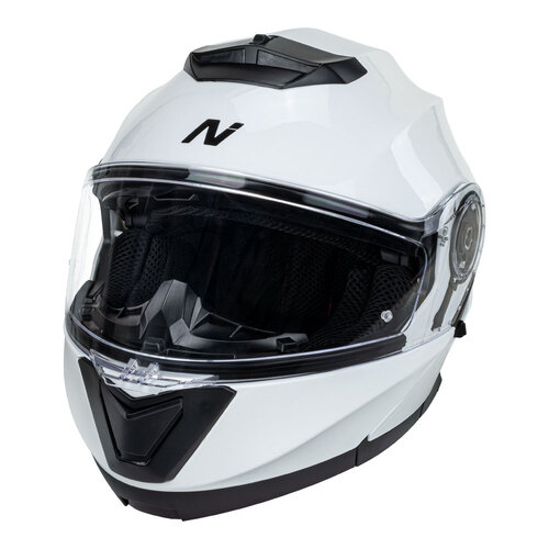 Nitro F160 Gloss White Modular Helmet [Size:SM]