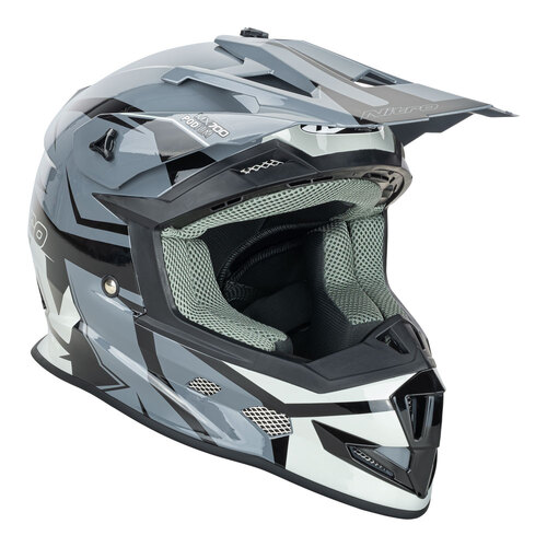 Nitro MX700 Satin Black/Gunmetal Helmet [Size:MD]