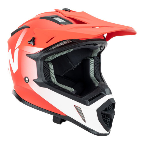Nitro MX760 Satin Red/White Helmet [Size:SM]