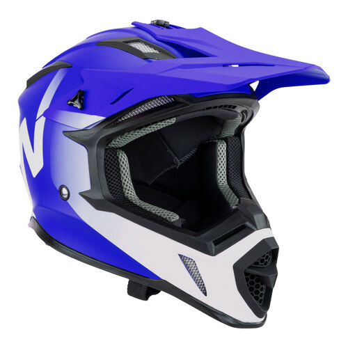 Nitro MX760 Satin Blue/White Helmet [Size:SM]