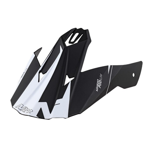 Nitro Replacement Peak for MX620 Junior Helmet Podium Satin Black/White