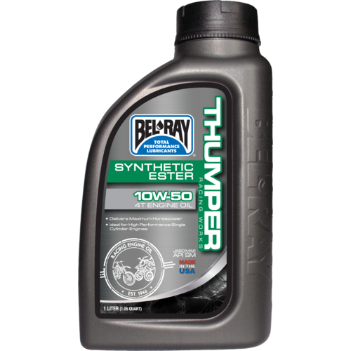 Belray 99550B1LW Works Thumper Racing Synthetic Ester 4T Engine Oil 10W50 1 Litre