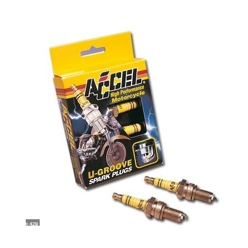 Accel a2412 Spark Plug Pair Fits Sportster Iron Head 1983-85