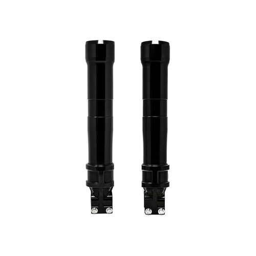 Alloy Art AA-49LLFL-2ABS Next Gen 49mm Lower Fork Legs Black Anodized for FLH 14-Up ABS
