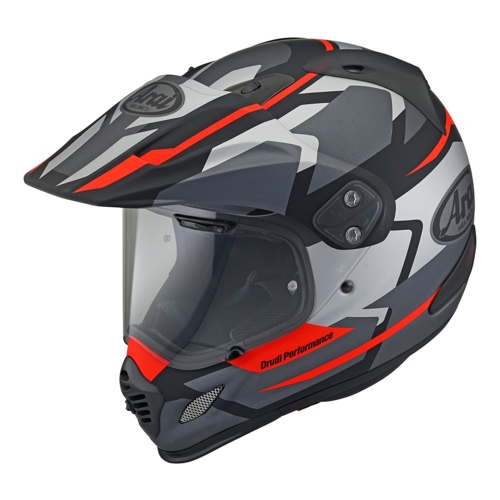Arai XD-4 Depart Matte Grey/Red Helmet [Size:SM]