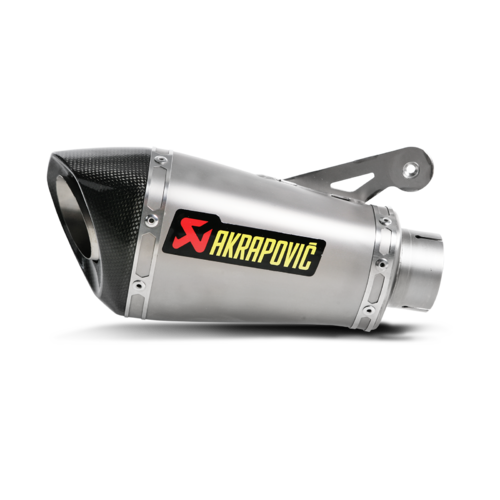 Akrapovic Slip-On Line Titanium Muffler System (Street Legal) w/Carbon End Cap for BMW S 1000 R 14-15/S 1000 RR 10-14