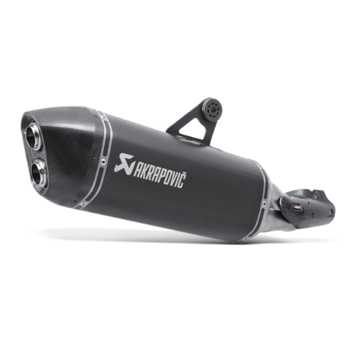 Akrapovic Slip-On Line Titanium Muffler System w/Carbon End Cap for BMW R 1200 GS 13-15/R 1200 GS Adventure 14-15