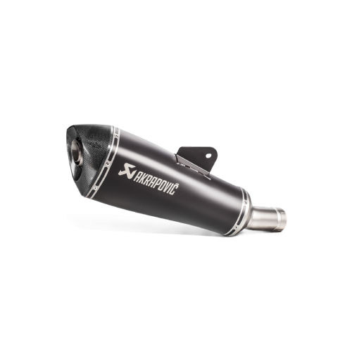 Akrapovic Slip-On Line Black Titanium Muffler System w/Carbon End Cap for BMW R 1200 R 15-18/R 1200 RS 15/18